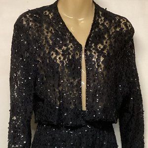 Evening 2 pc gown, all sequence